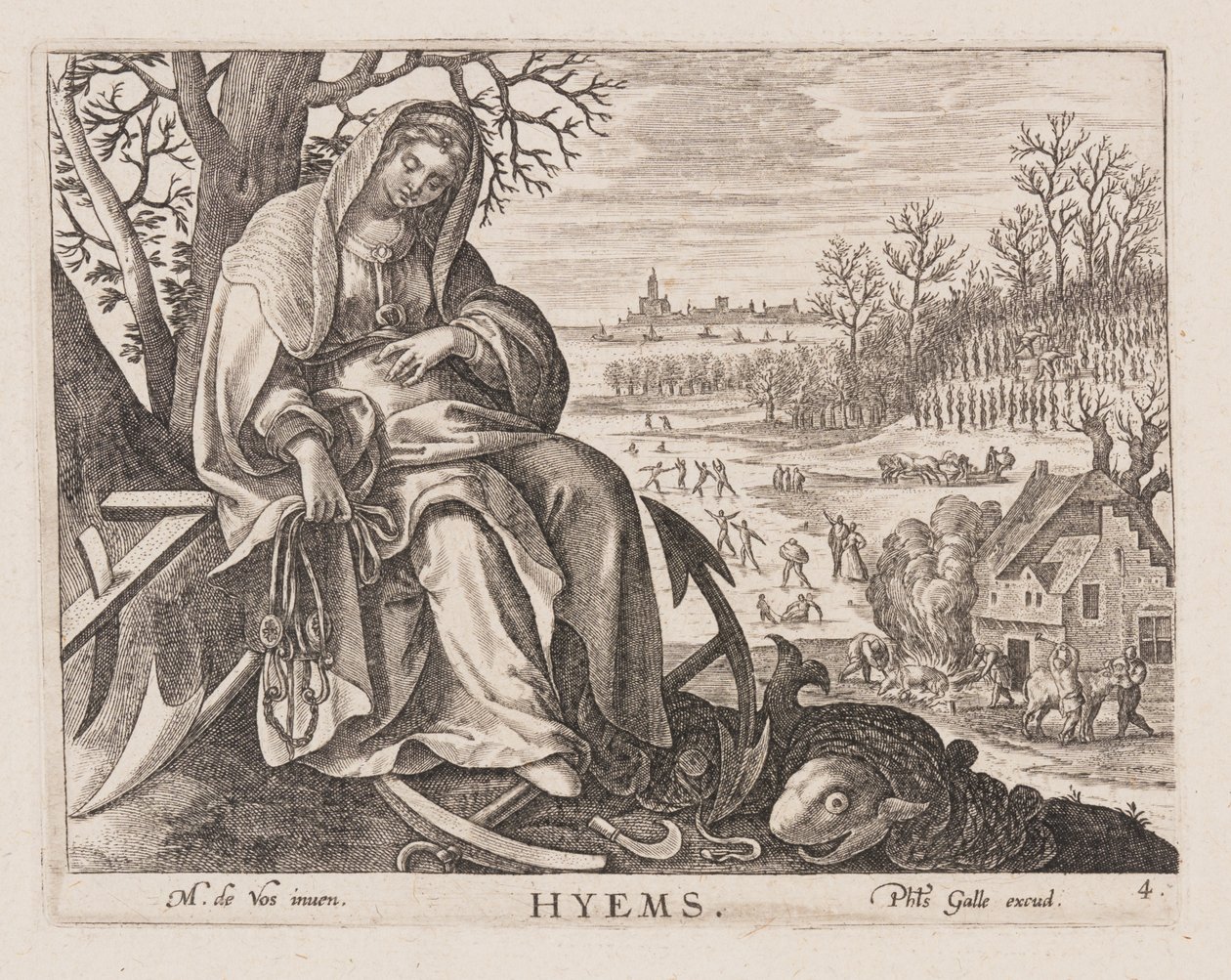 Hyems, a Négy évszakból alkotó: Philips Galle