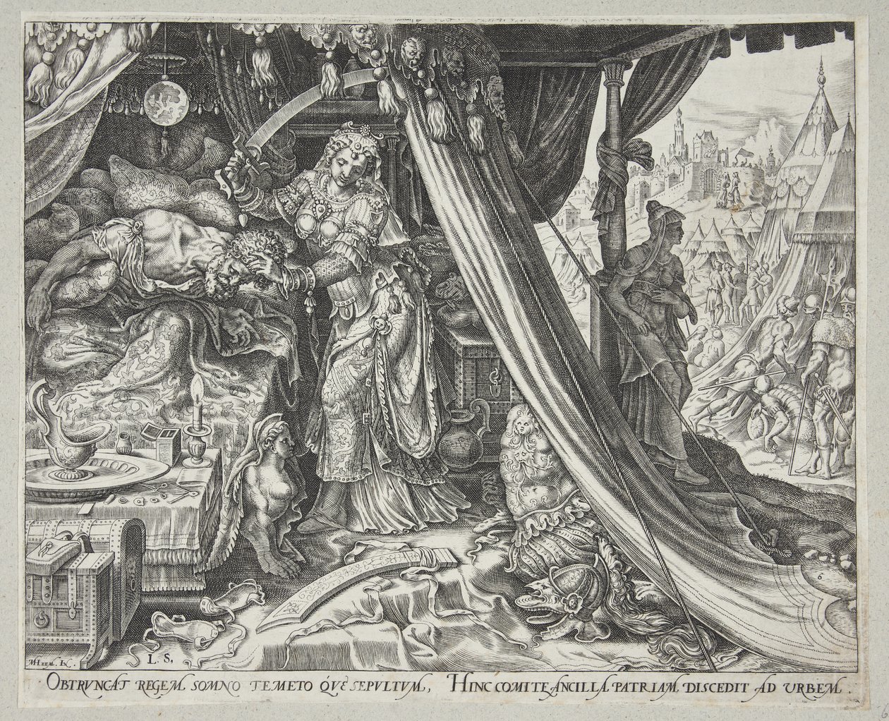 Judith megöli Holofernészt alkotó: Philips Galle
