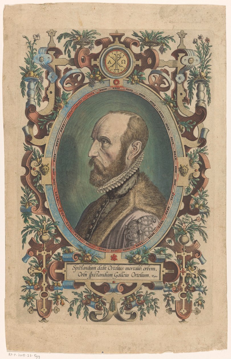 Ábrahám Ortelius portréja alkotó: Philips Galle
