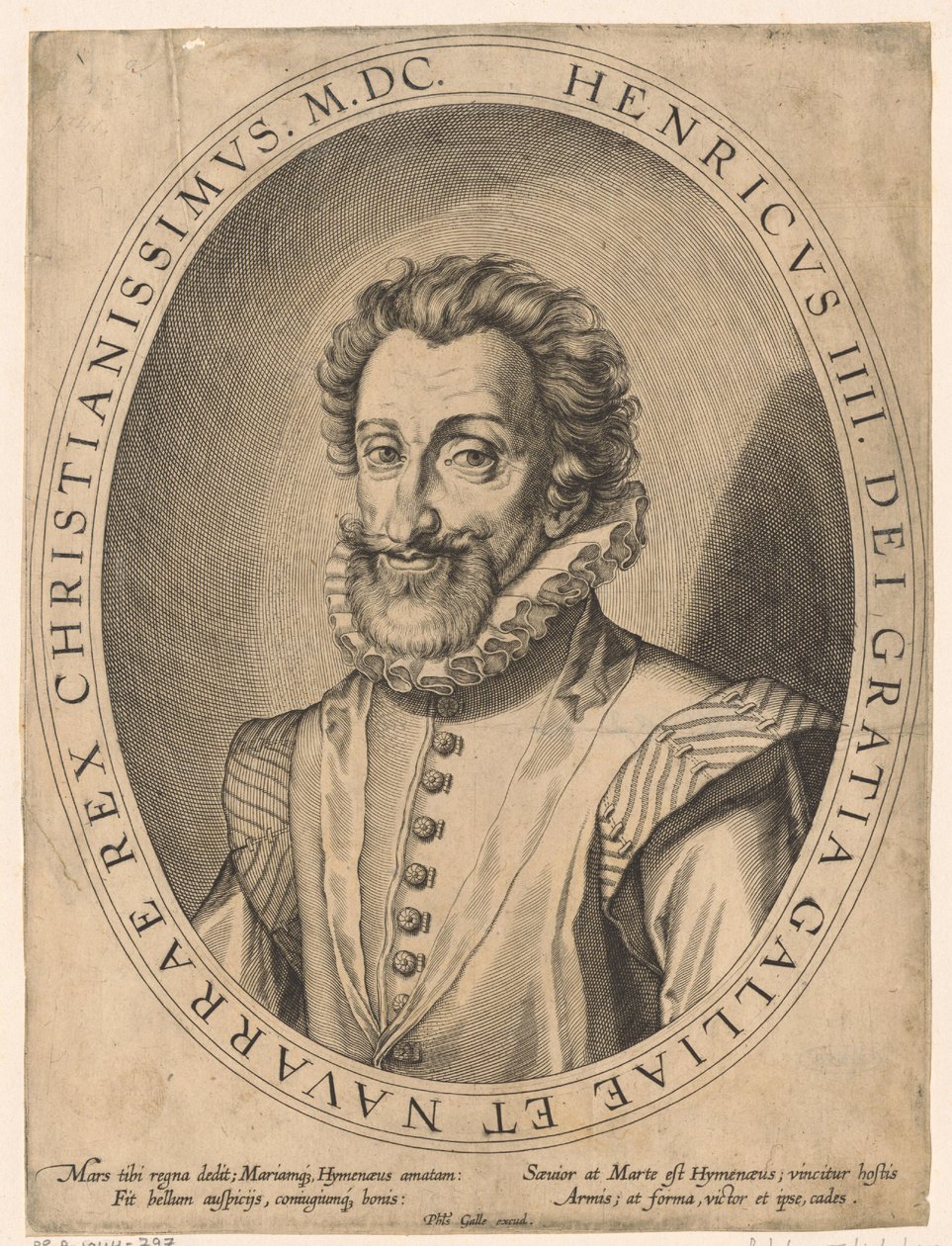 IV. Henrik francia király portréja alkotó: Philips Galle