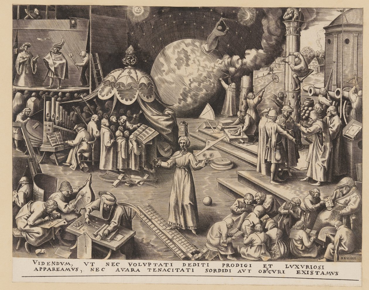 Mértékletesség, A hét erényből alkotó: Philips Galle