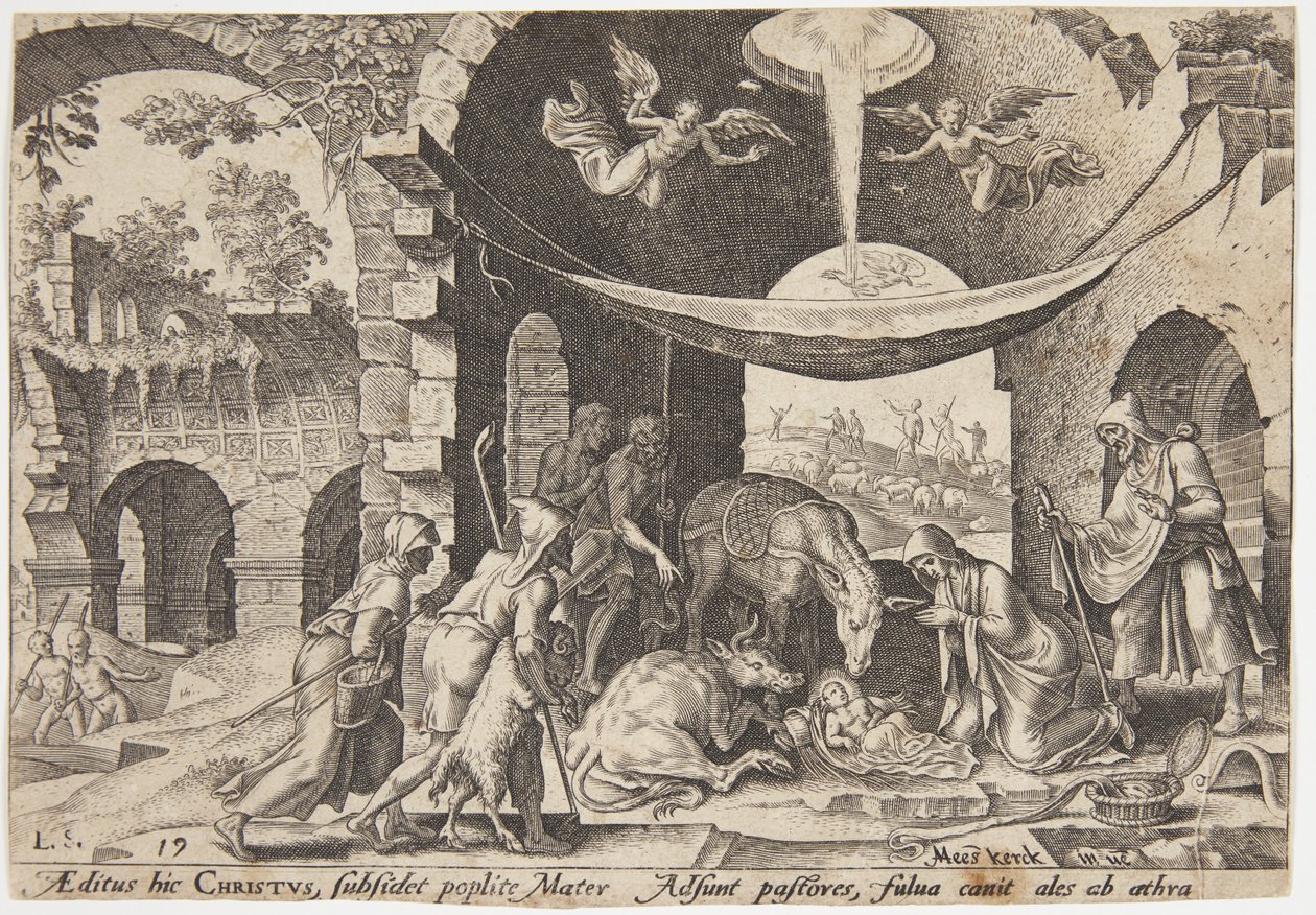 A pásztorok imádata alkotó: Philips Galle