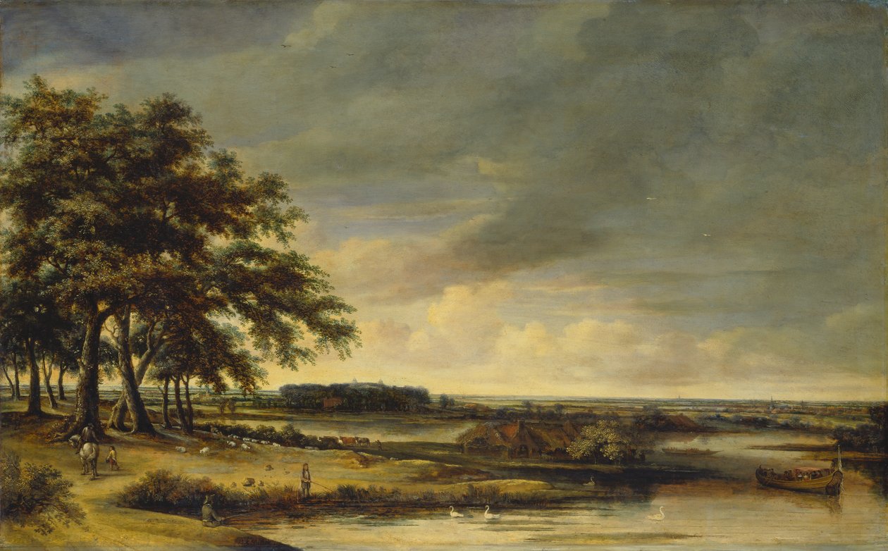 Holland tájkép alkotó: Philips Koninck
