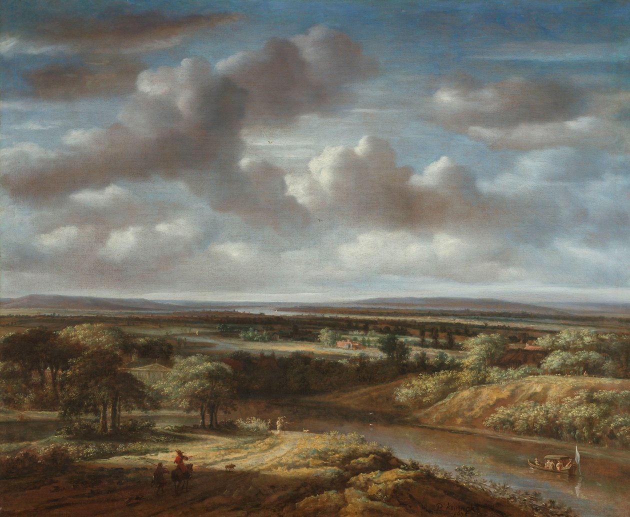 Folyói táj alkotó: Philips Koninck