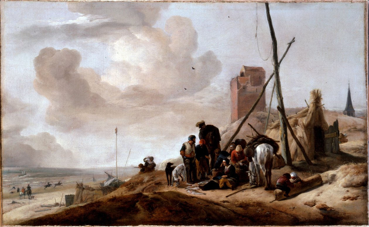 Tengerparti jelenet alkotó: Philips Wouwerman