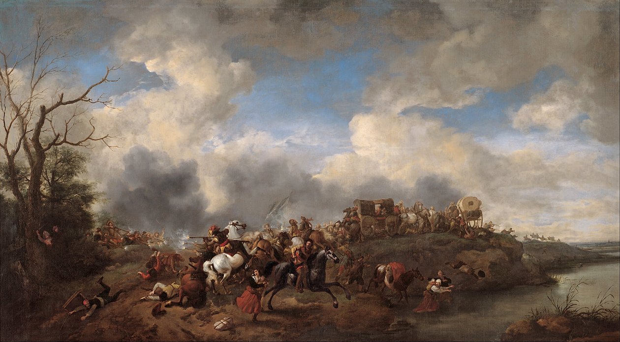 Lovassági csata alkotó: Philips Wouwerman