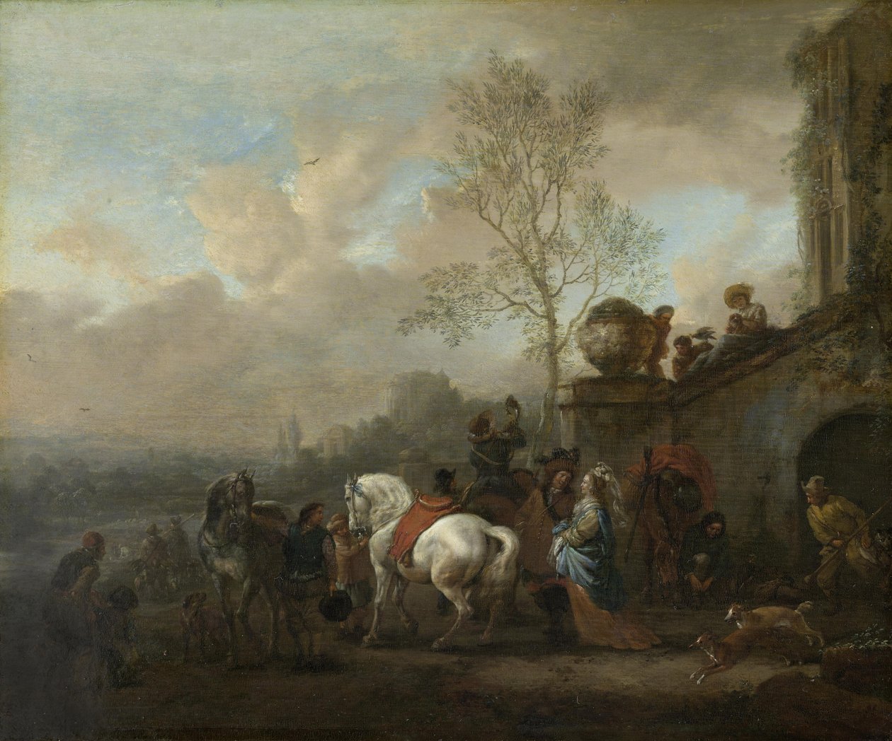 Indulás a vadászatra alkotó: Philips Wouwerman