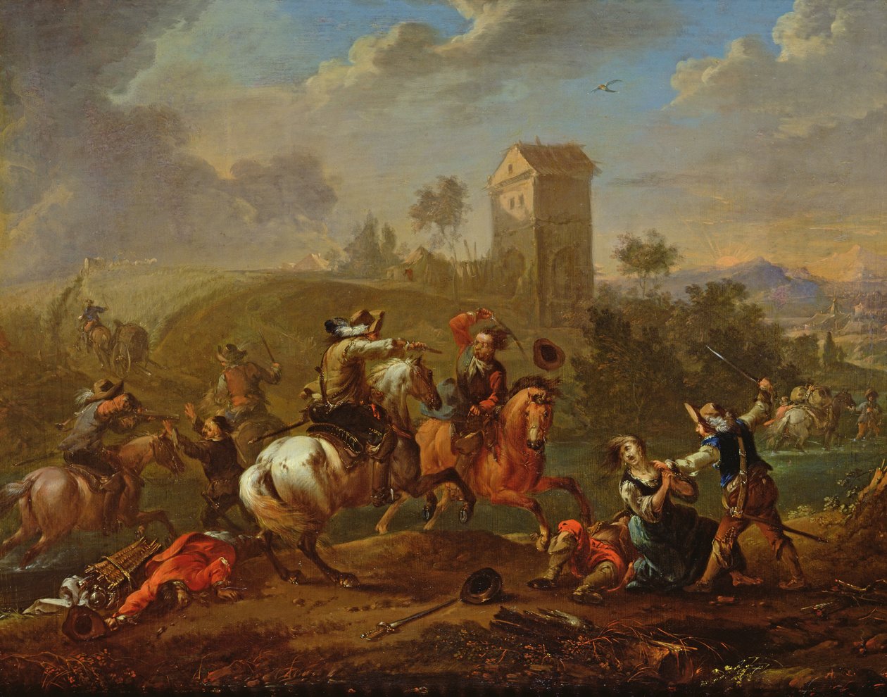 Banditák jelenet alkotó: Philips Wouwerman
