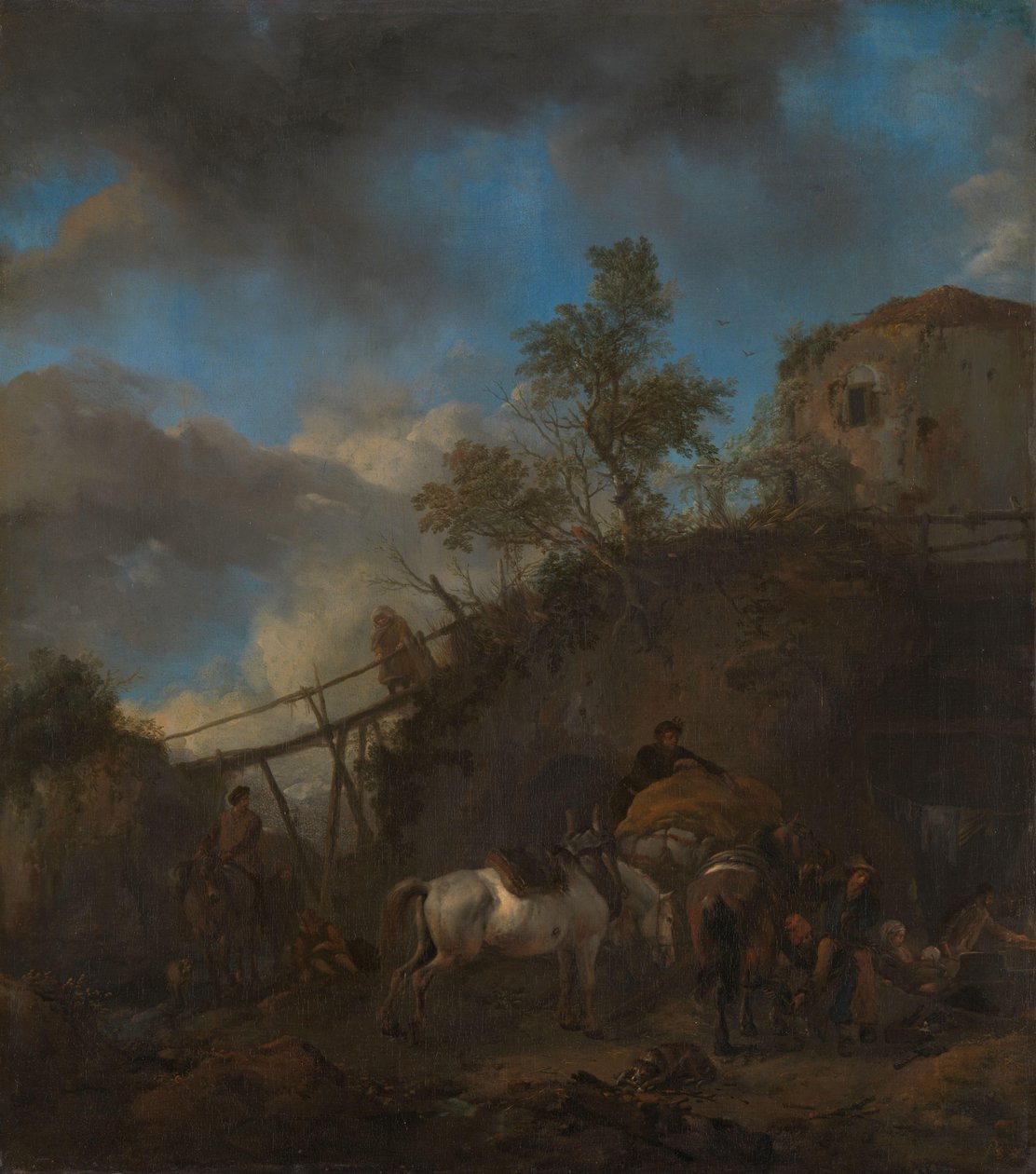 Kovács patkoló egy lovat alkotó: Philips Wouwerman