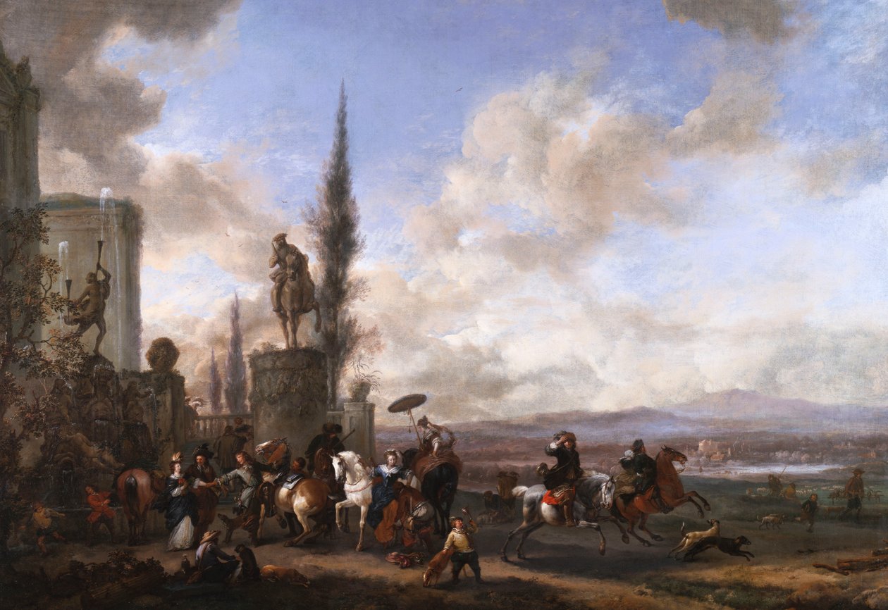 Indulás a Vadászatra alkotó: Philips Wouwerman