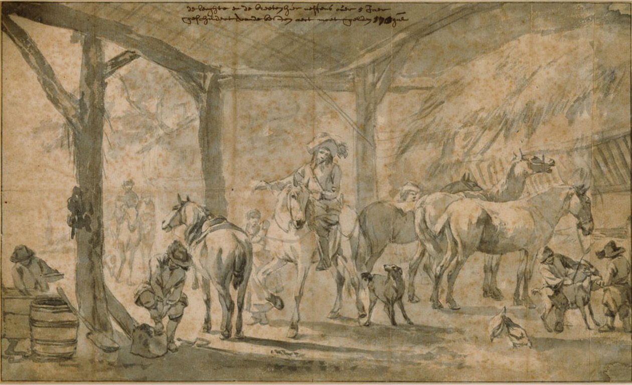Istállóbelső alkotó: Philips Wouwerman