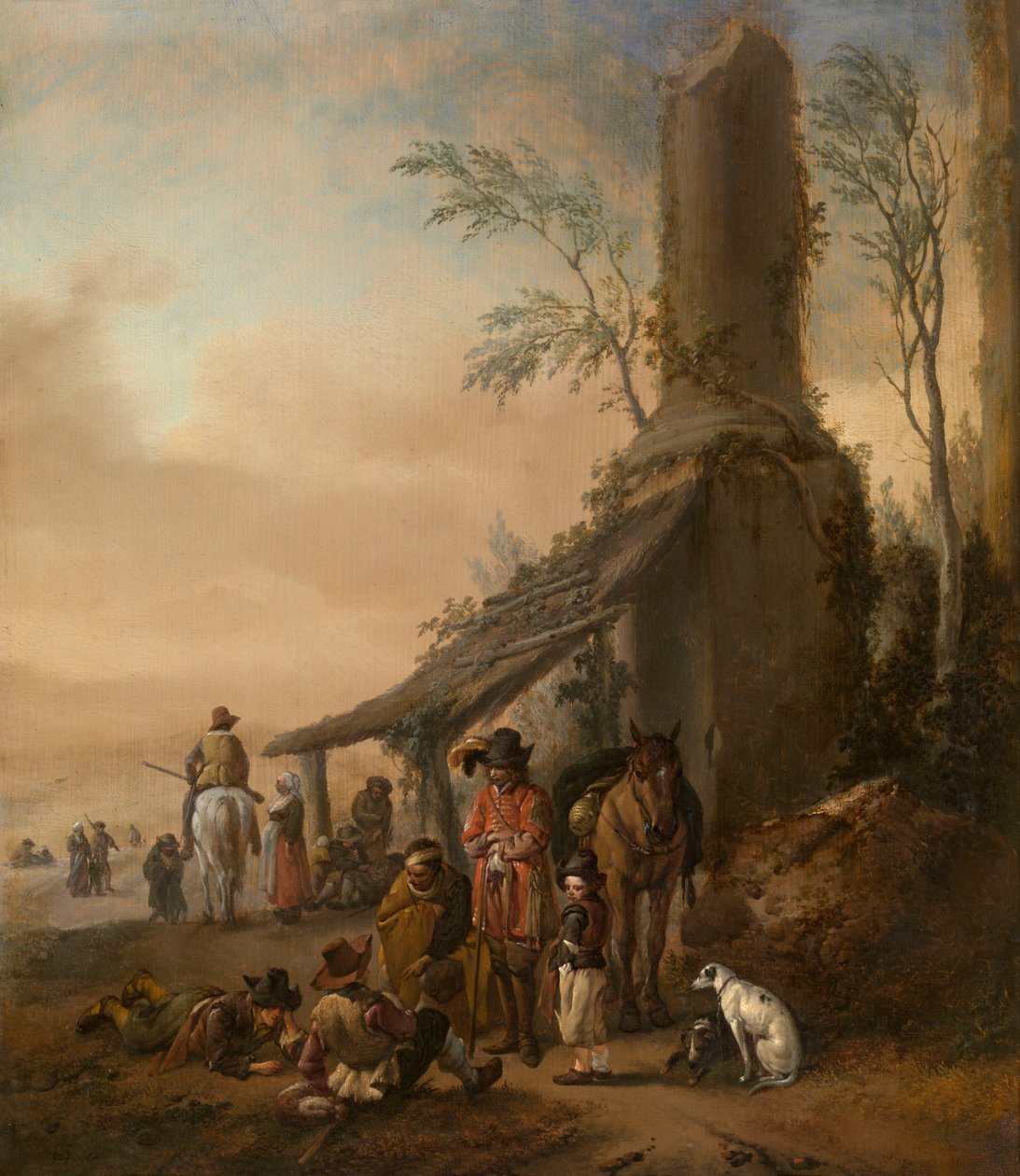 A Lovas Pihenőhelye alkotó: Philips Wouwerman
