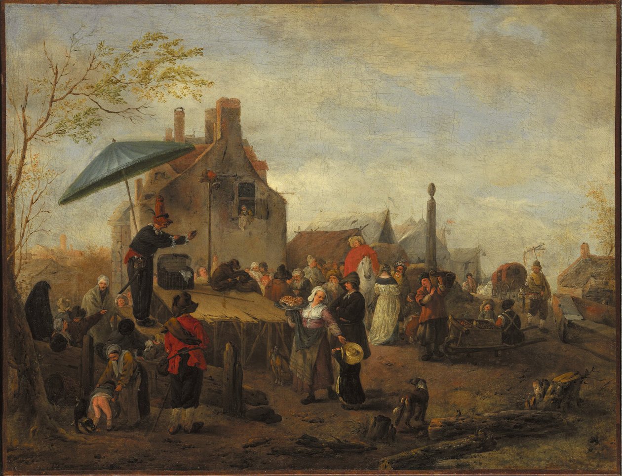 Zsonglőrök a piacon alkotó: Philips Wouwerman