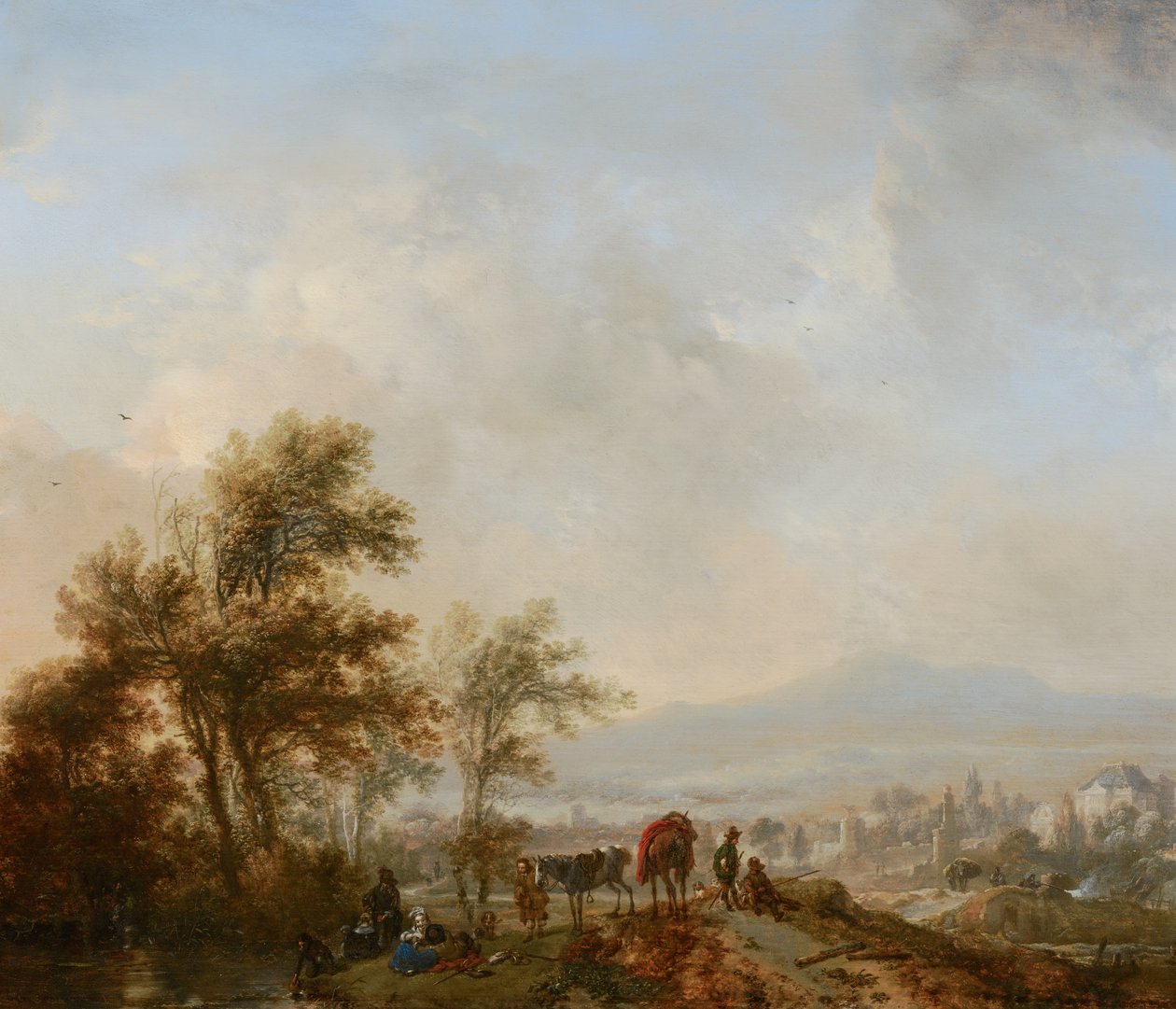Pihenés a vadászat közben alkotó: Philips Wouwerman