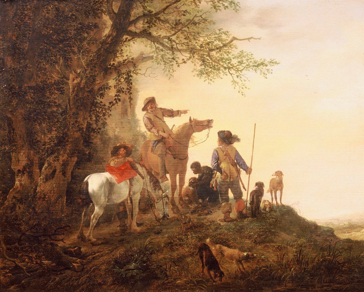 Pihenő vadászok alkotó: Philips Wouwerman