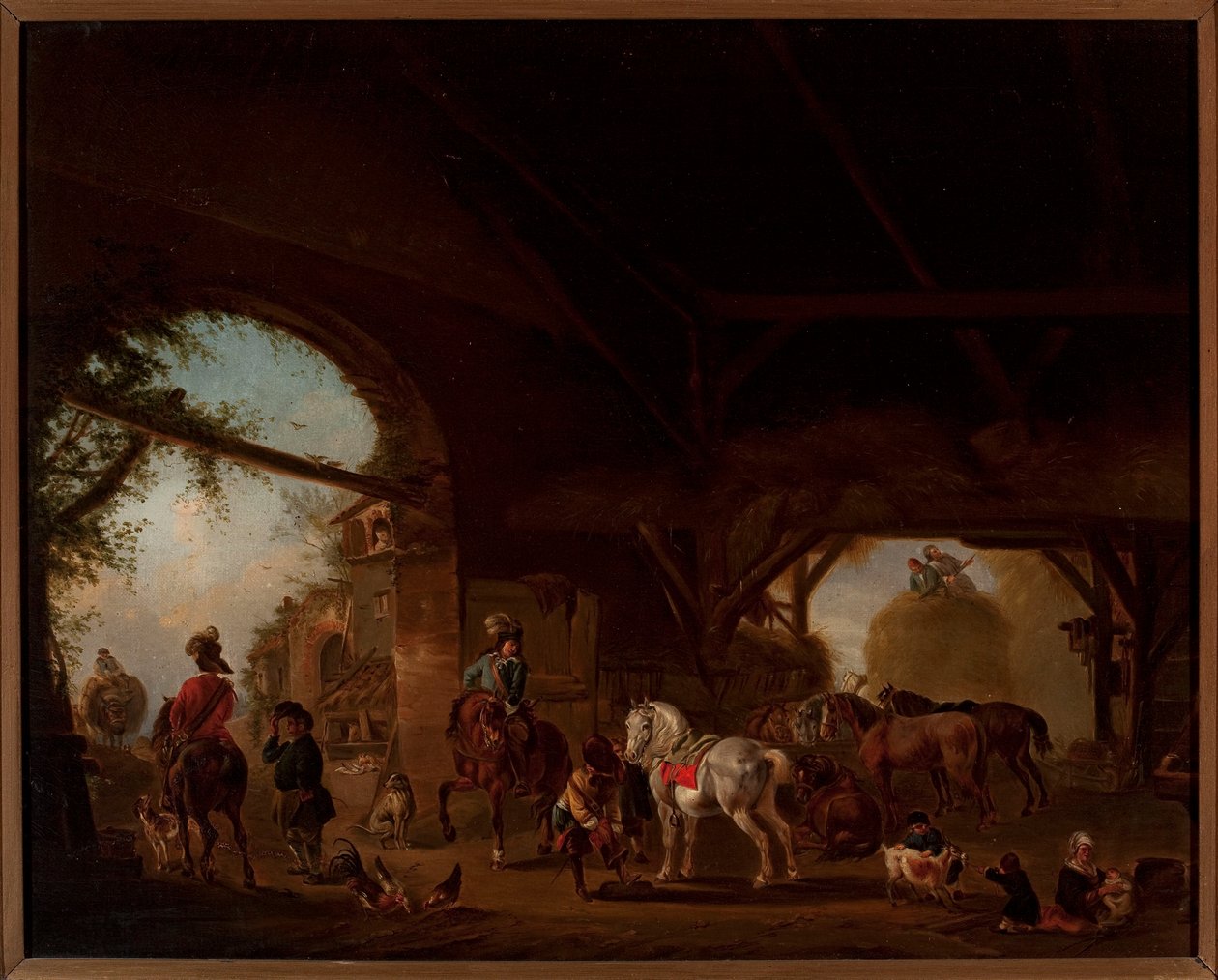 Életkép egy majorságban alkotó: Philips Wouwerman