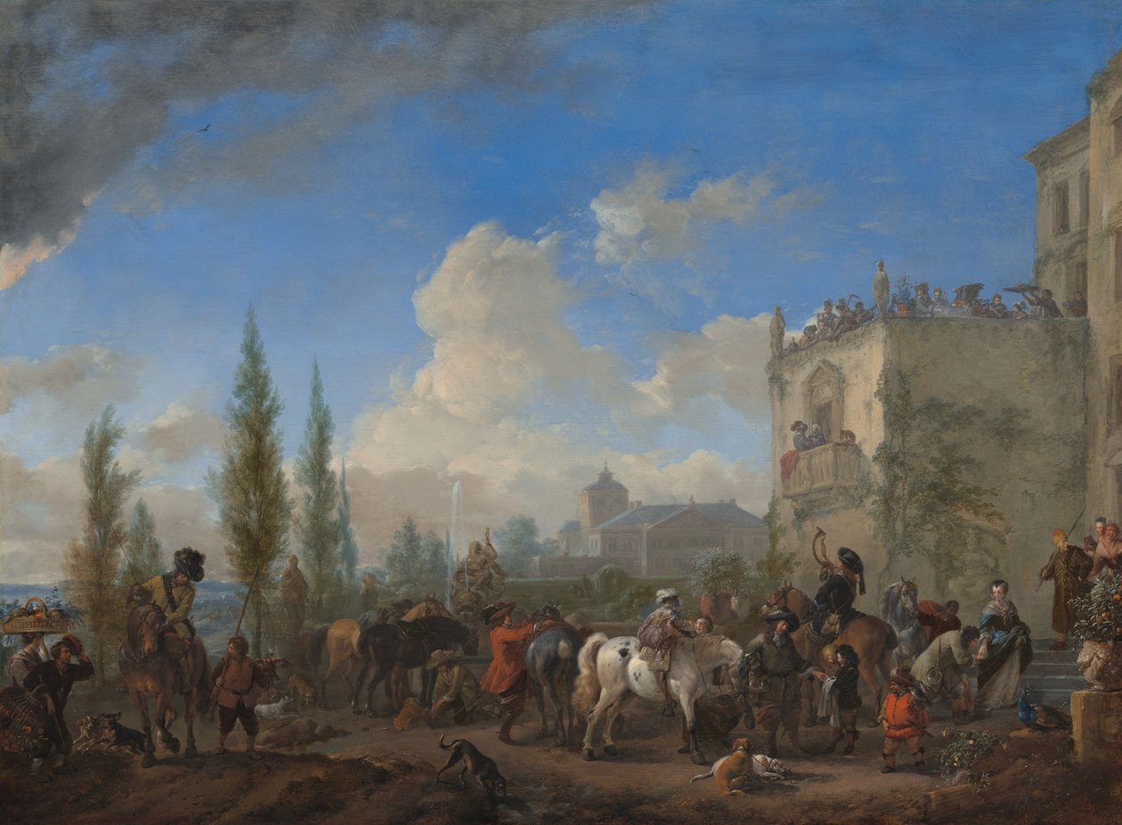 Indulás a vadászatra alkotó: Philips Wouwerman