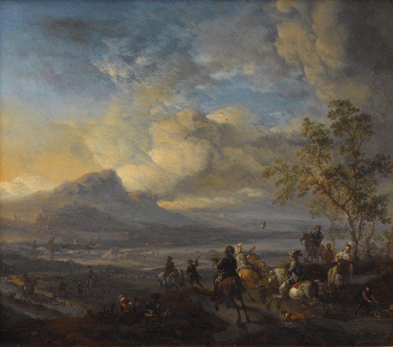 A Sólyomvadászat alkotó: Philips Wouwerman