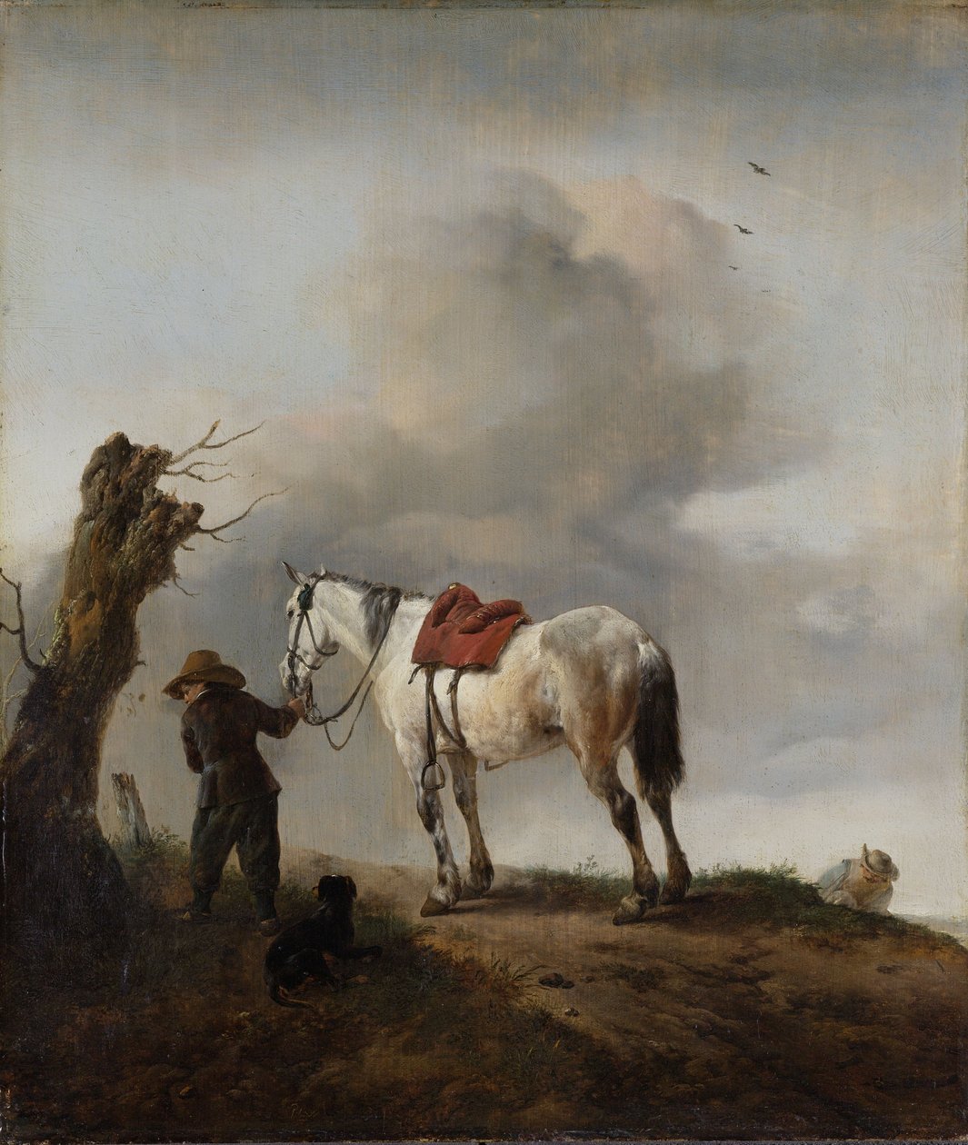 A szürke ló, 1646 körül alkotó: Philips Wouwerman