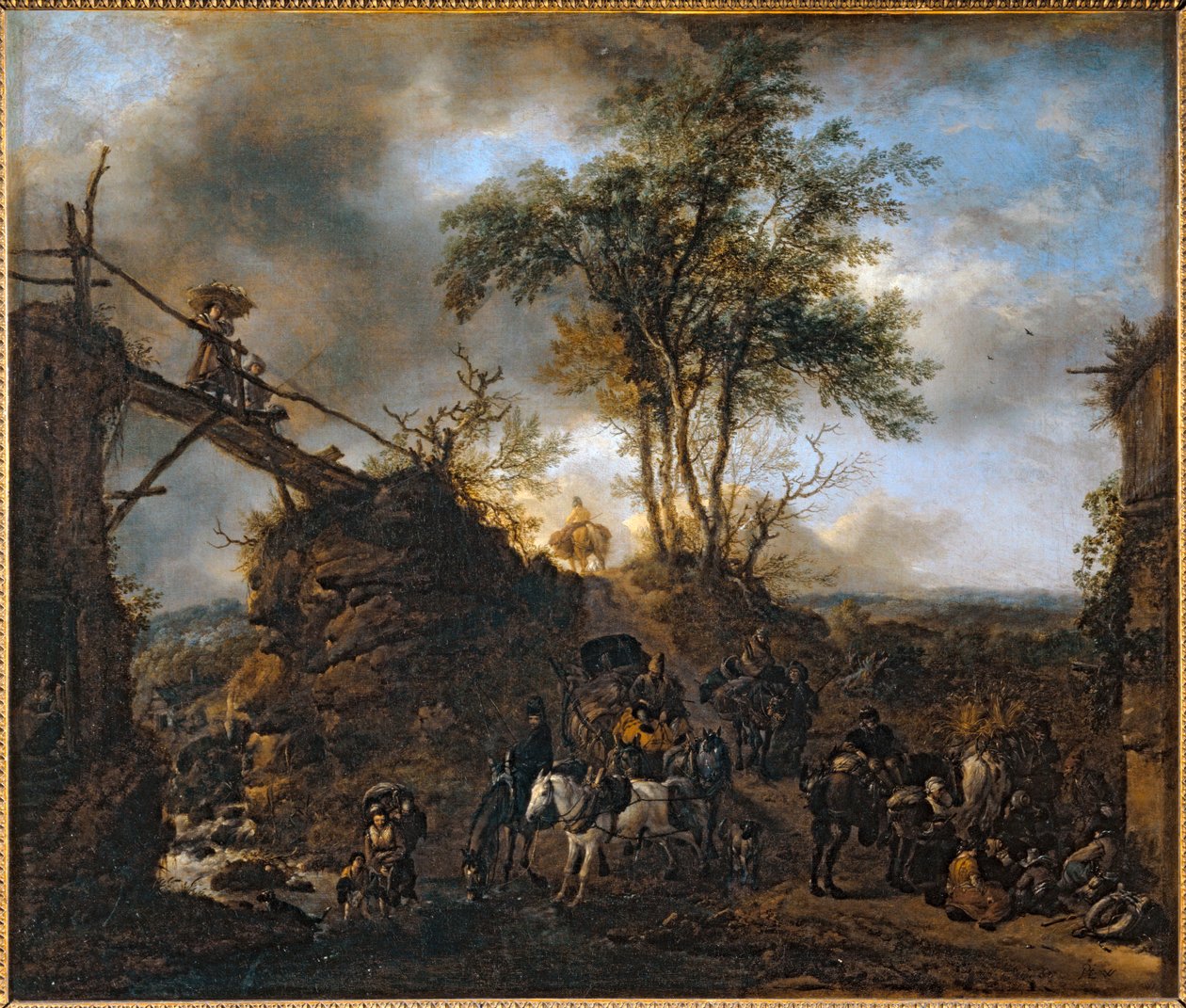 Fahíd a patak felett ... alkotó: Philips Wouwermans or Wouwerman