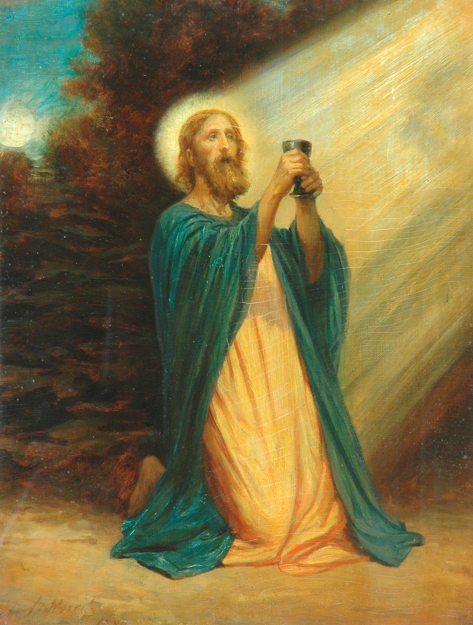 Krisztus a Gecsemáné kertjében, 1889 alkotó: Phillip Richard Morris
