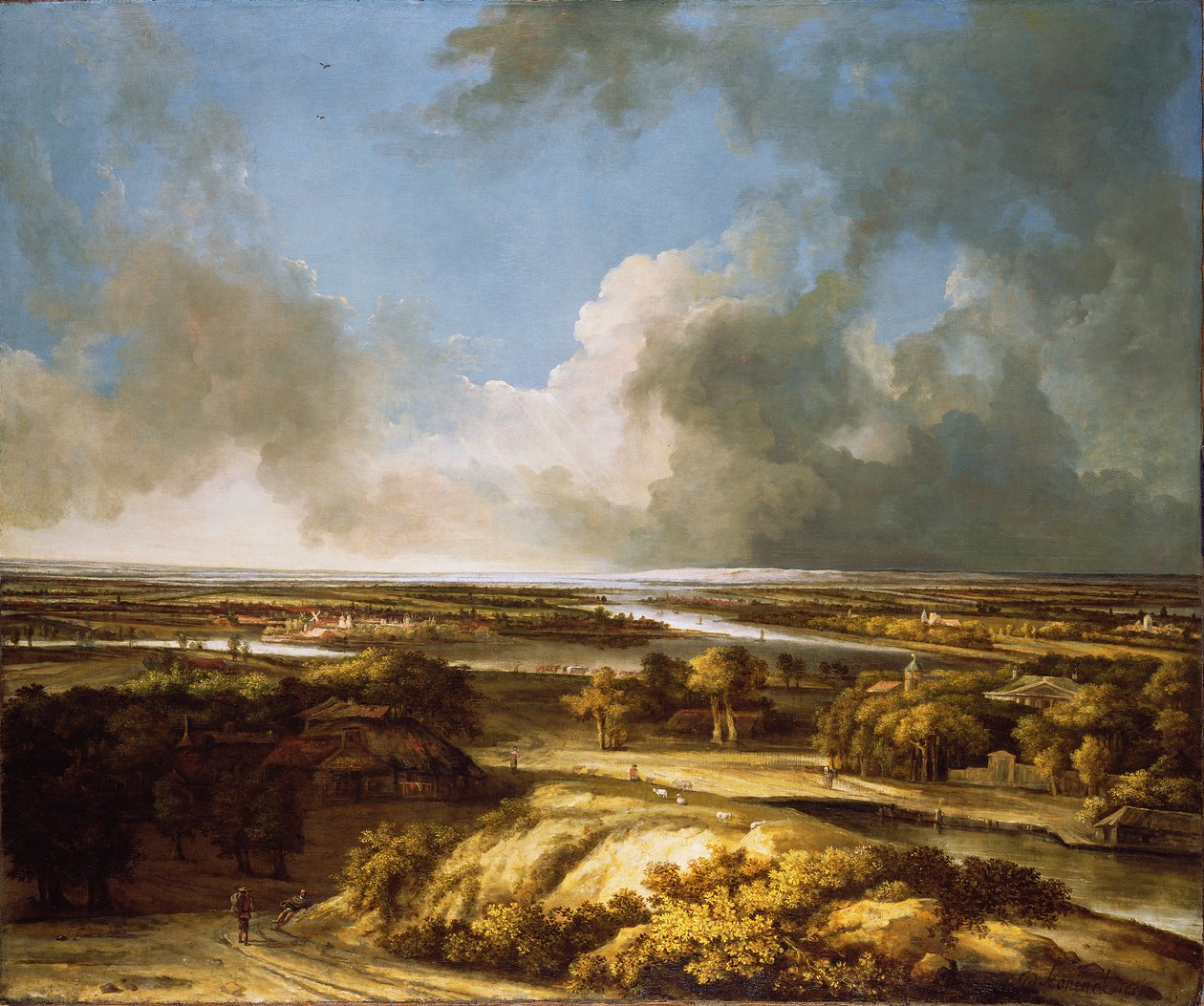 Panoráma táj, 1665 alkotó: Phillips de Koninck