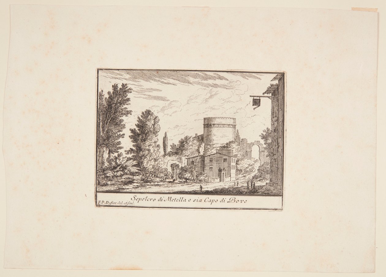 Olaszul: Sepolcro di Metella o sia Capo di Bove alkotó: Philothée Francois Duflos