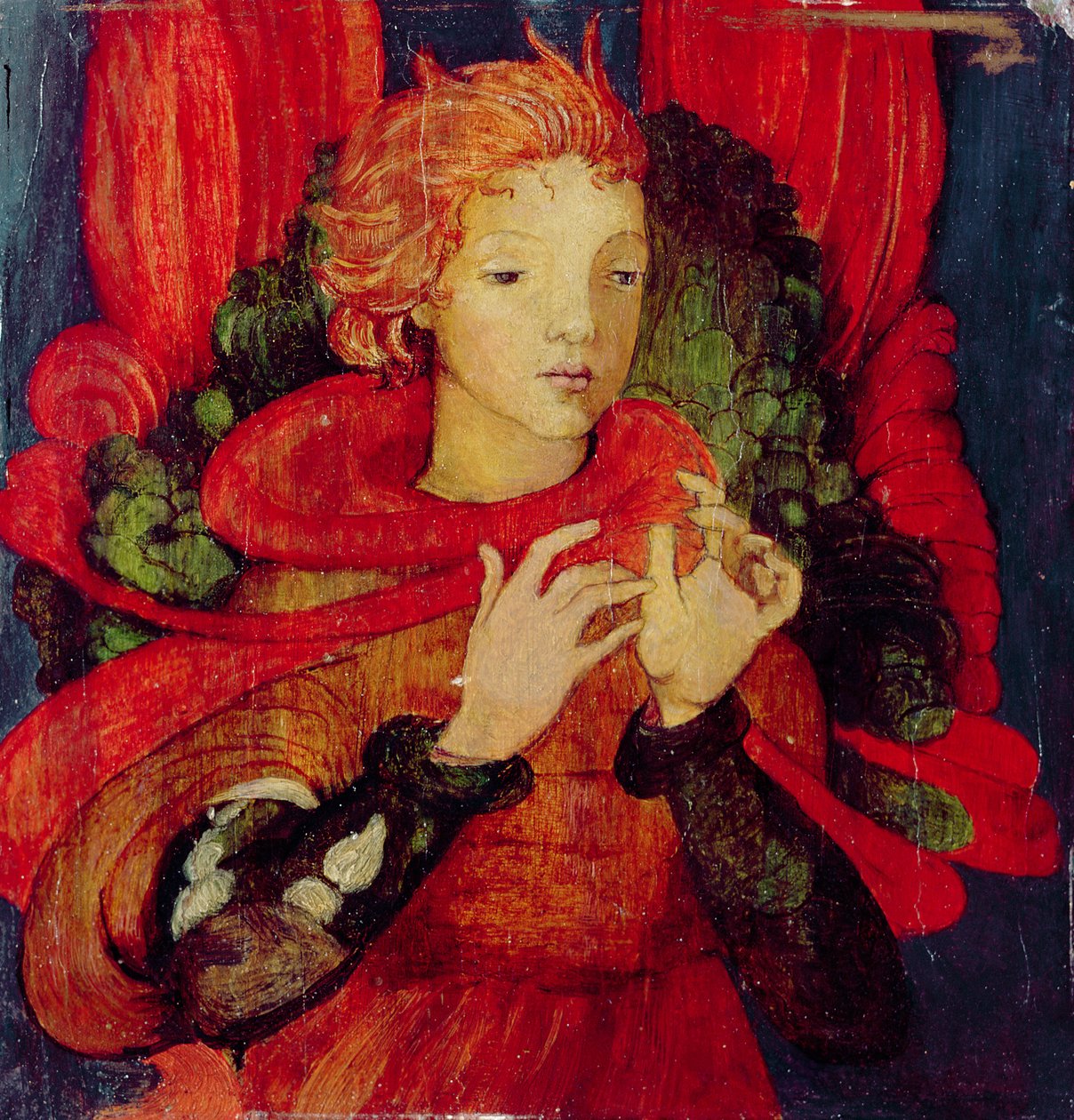 Egy angyal, 1890 körül alkotó: Phoebe Anna Traquair