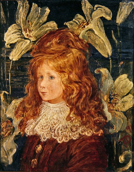 Egy fiú portréja alkotó: Phoebe Anna Traquair