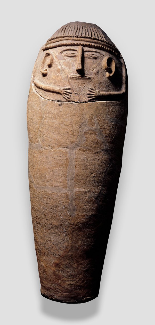 Antropoid szarkofág, Kr.e. 12-11. század (terrakotta) alkotó: Phoenician