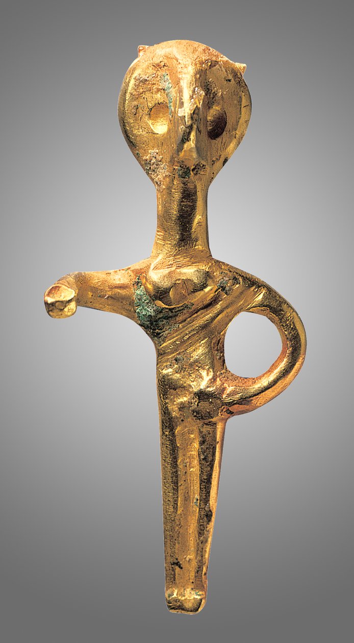 Női istenség figurája, Kr.e. 2000-1550 körül (arany) alkotó: Phoenician