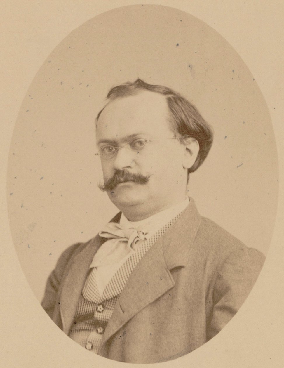 Charles Lecocq zeneszerző portréja 1832-1918, 1866. alkotó: Photo studio A. Legras.