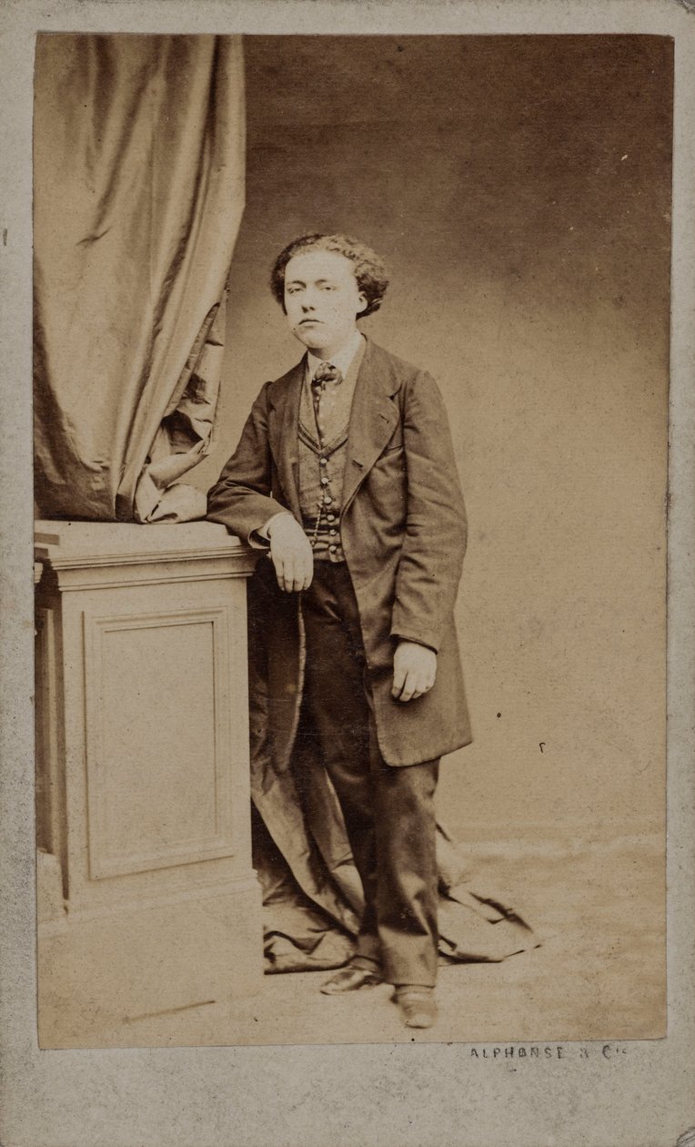 Louis Diémer zeneszerző portréja 1843-1919, c. 1875. alkotó: Photo studio Alphonse and Cie.