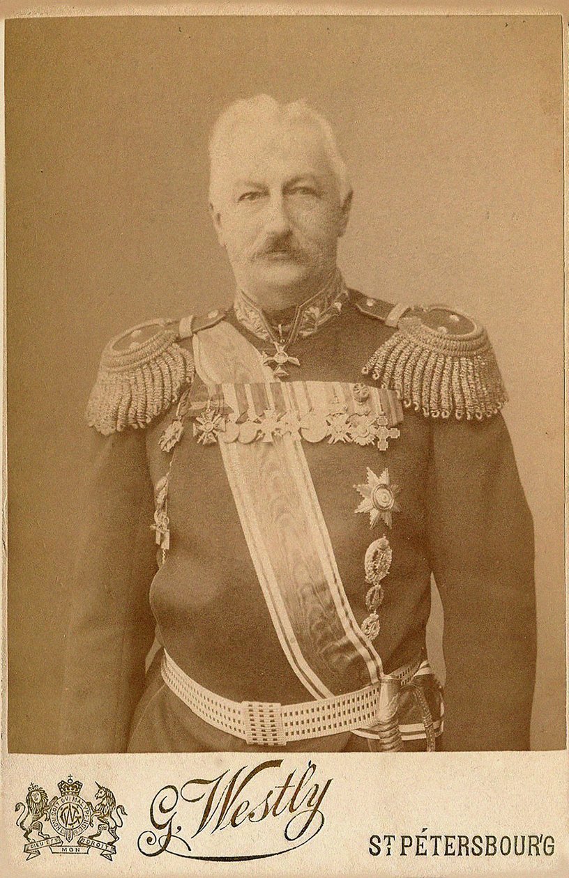 Konsztantyin Pavlovics Prezhbiano tábornok 1840-1905. alkotó: Photo studio E. Westly and Co.