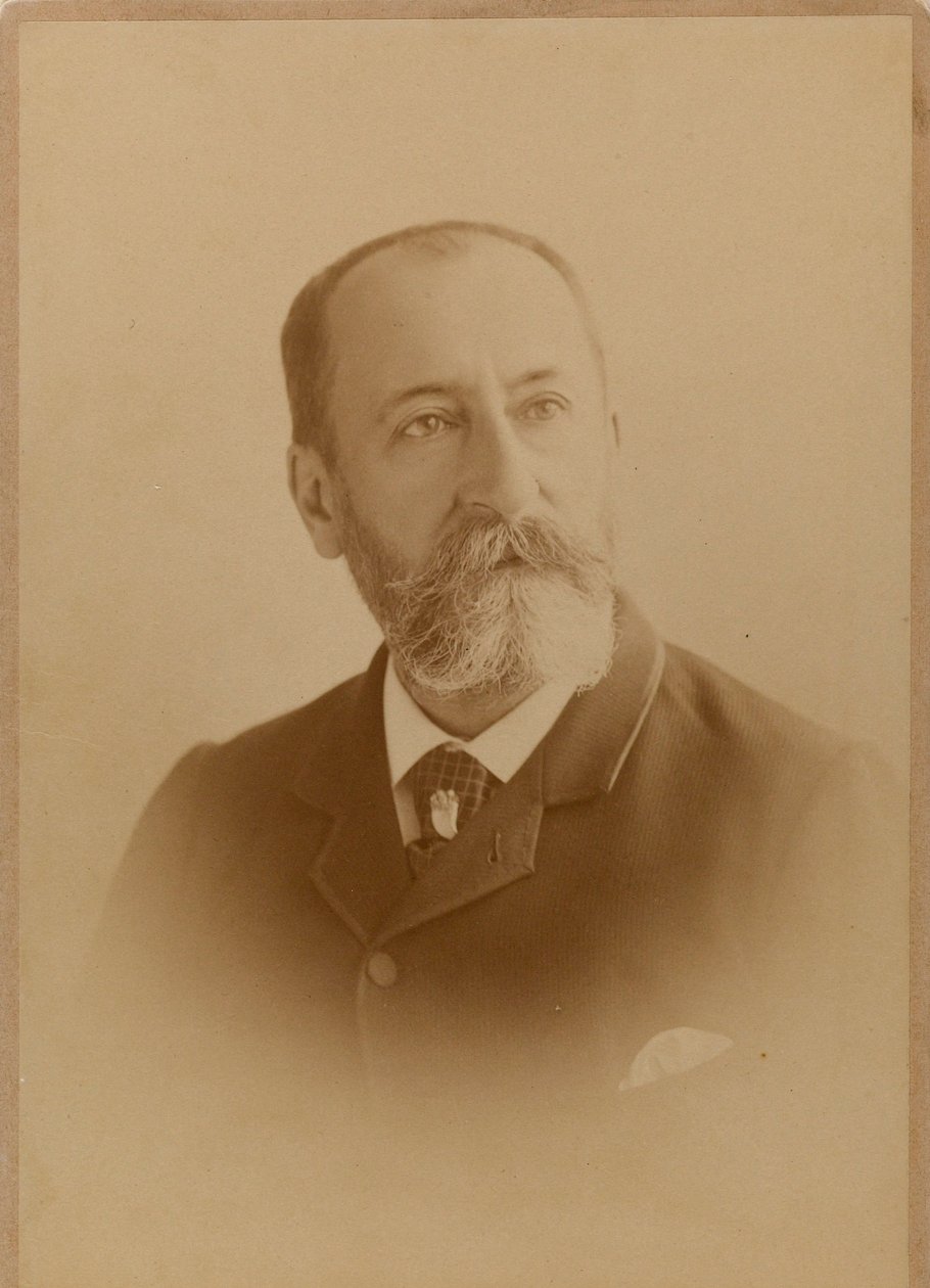 Camille Saint-Saëns zeneszerző portréja 1835-1921. alkotó: Photo studio J. Lacroix.