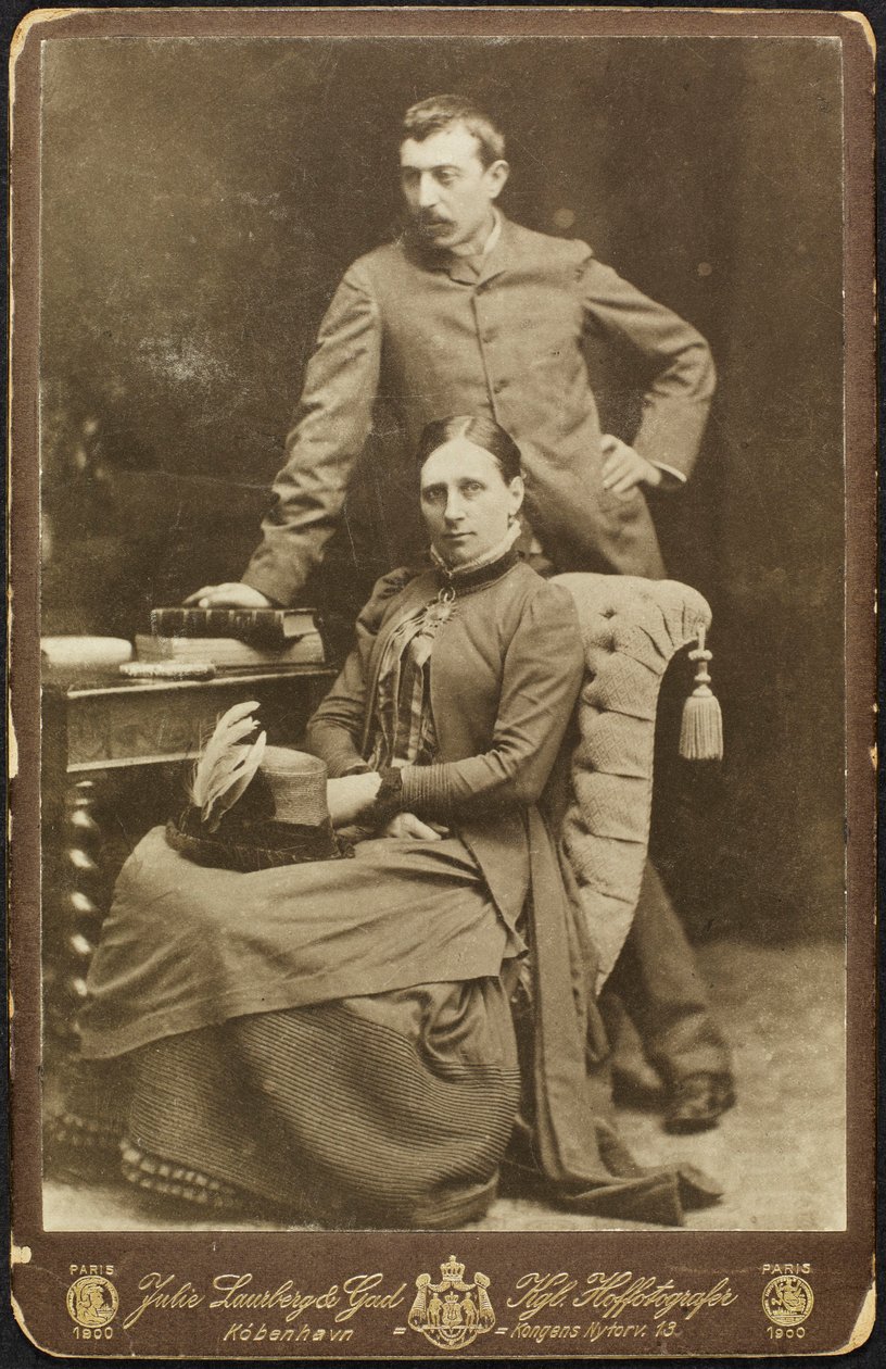 Mette és Paul Gauguin portréja, 1885. alkotó: Photo studio Julie Laurberg and Franziska