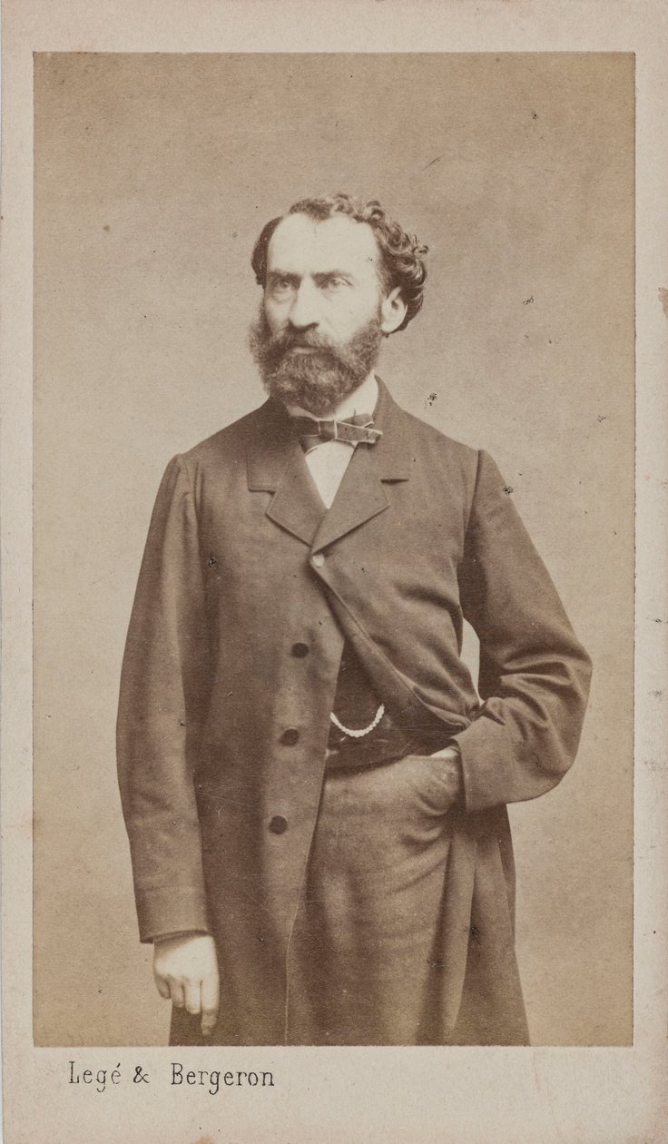 Prosper Pascal zeneszerző portréja 1825-1880, c. 1875. alkotó: Photo studio Legé and Bergeron.
