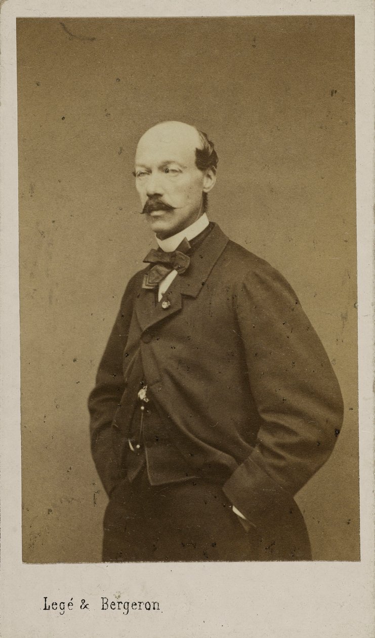 Alexandre Batta zeneszerző portréja 1816-1902, c. 1880. alkotó: Photo studio Legé and Bergeron.