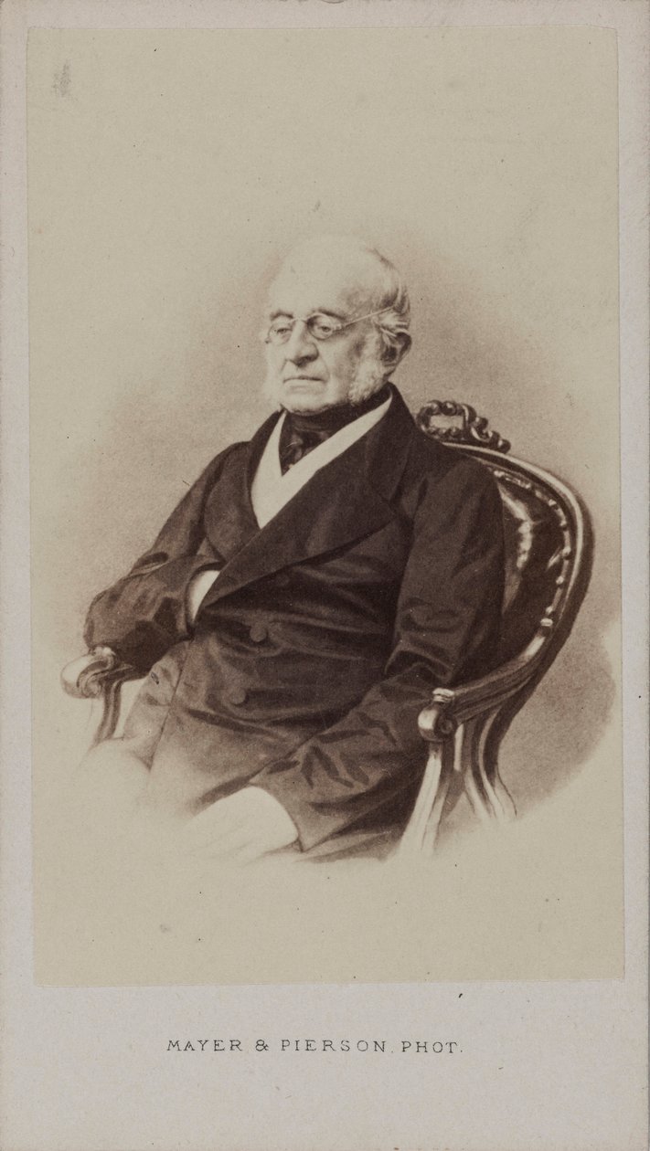 Karl Robert Nesselrode gróf portréja 1780-1862, 1860 körül. alkotó: Photo studio Mayer and Pierson.