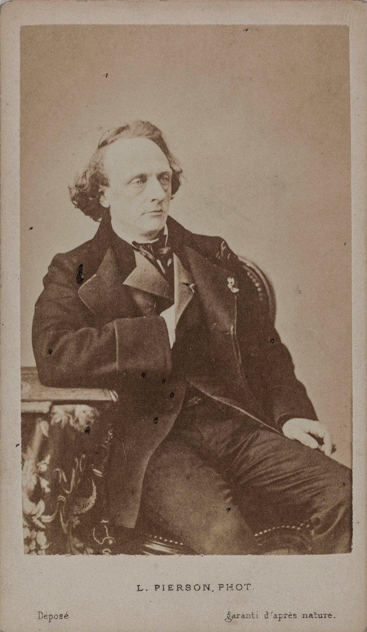Henry Litolff zongoraművész és zeneszerző portréja 1818-1891 . alkotó: Photo studio Mayer and Pierson.