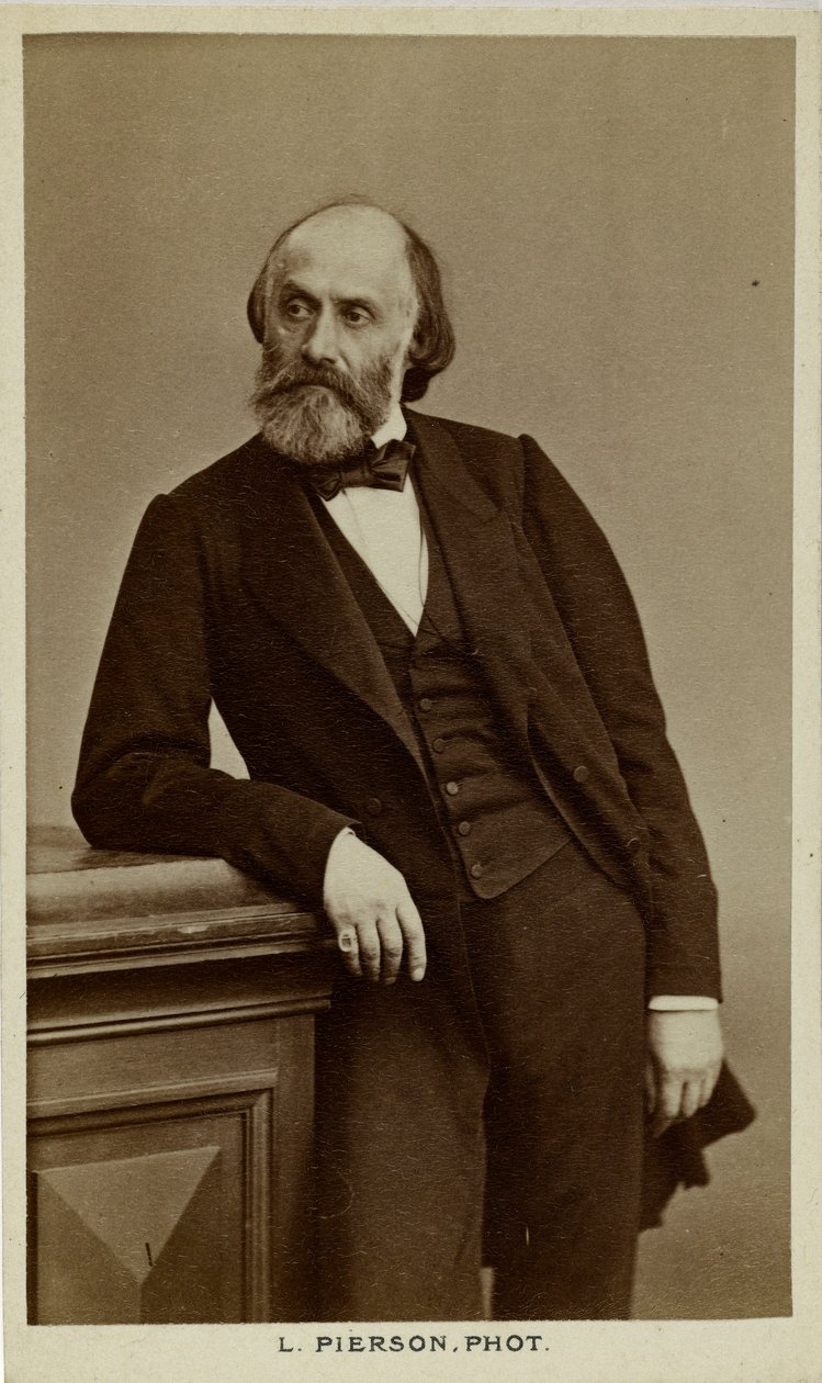 Victor de Laprade költő portréja 1812-1883, c. 1870. alkotó: Photo studio Mayer and Pierson.
