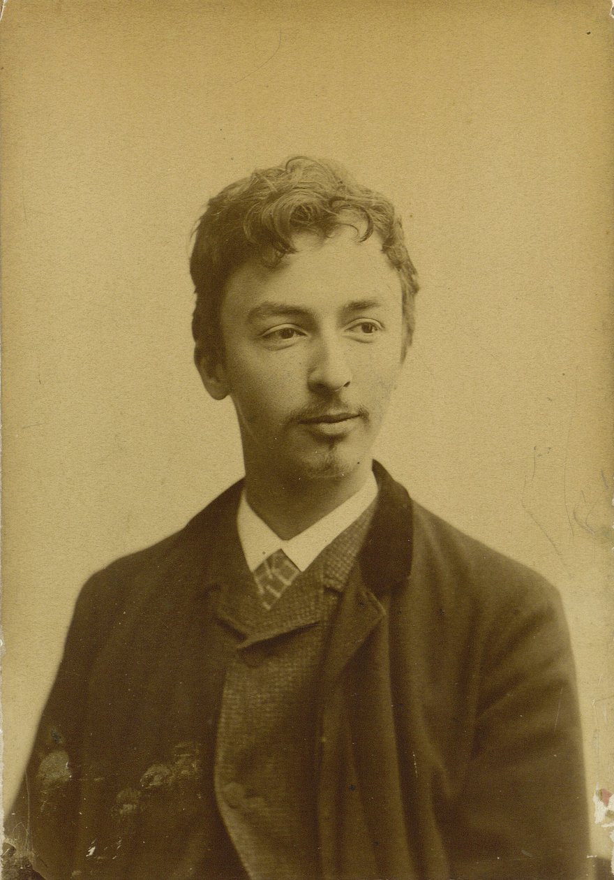 Vilhelm Hammershøi portréja 1864-1916, 1891. alkotó: Photo studio Müller and Co..