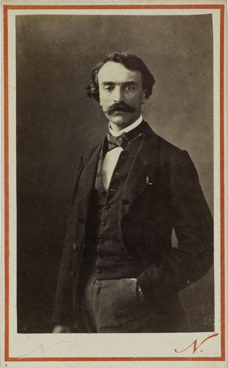 Jean-Léon Gérôme portréja 1824-1904, c. 1870. alkotó: Photo studio Nadar.