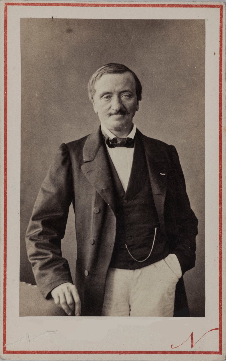 Antoine Elwart zeneszerző portréja 1808-1877, kb. 1860. alkotó: Photo studio Nadar.
