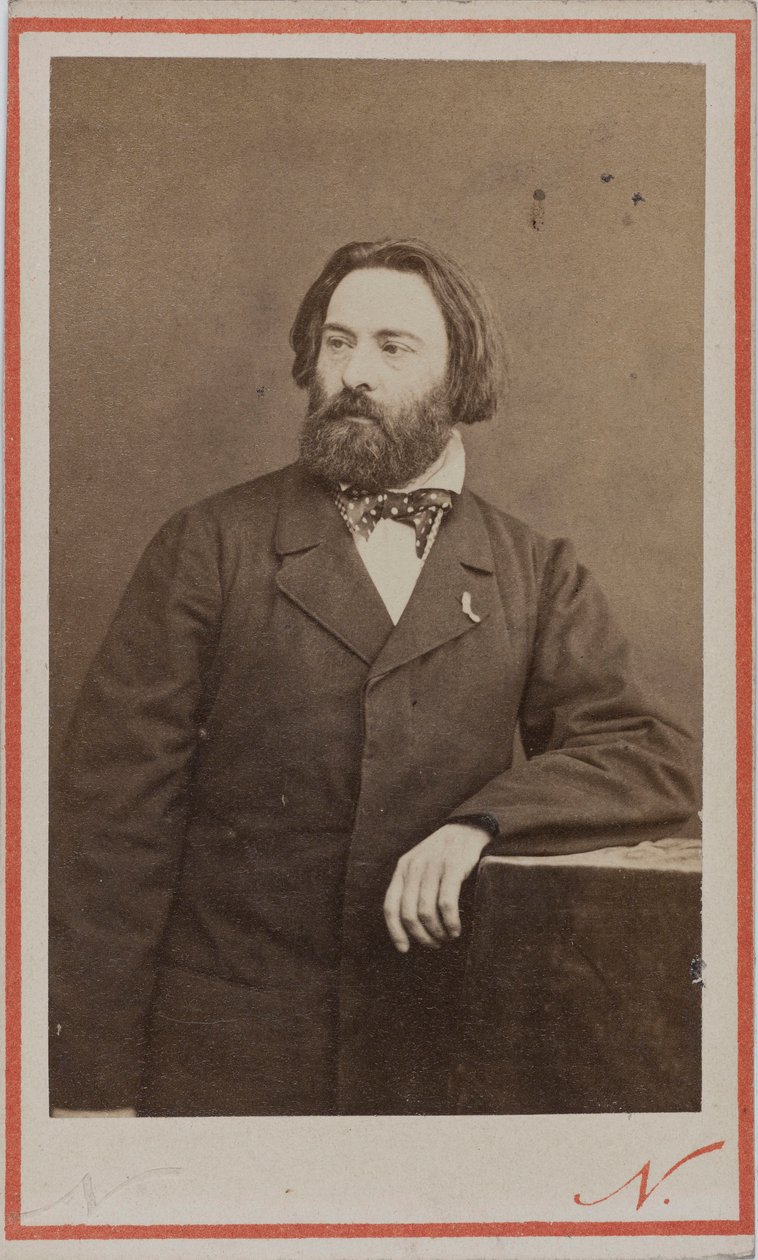 Émile Prudent zongoraművész és zeneszerző portréja 1817-1863, 1860 körül. alkotó: Photo studio Nadar.