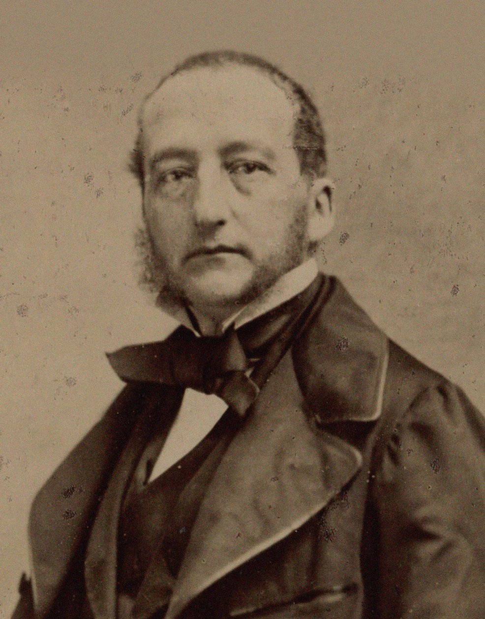 Thalberg Zsigmond zongoraművész és zeneszerző portréja 1812-1871, 1860 körül. alkotó: Photo studio Nadar.