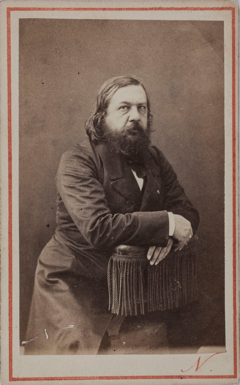 Théophile Gautier költő portréja 1811-1872, 1872. alkotó: Photo studio Nadar.