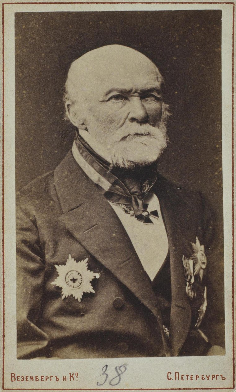 Nyikolaj Ivanovics Pirogov portréja 1810-1881 alkotó: Photo studio Wesenberg