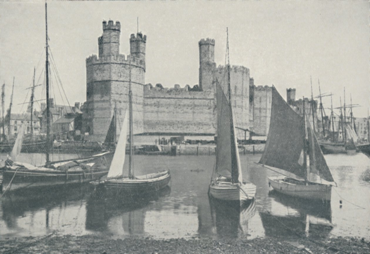 Carnarvon-kastély, 1910 alkotó: Photochrom Co Ltd of London