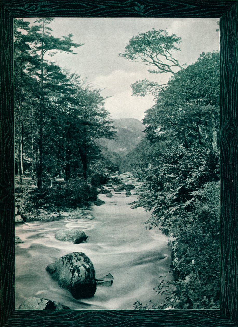 River Lyn, Lynmouth, 1908 alkotó: Photochrom Co Ltd of London